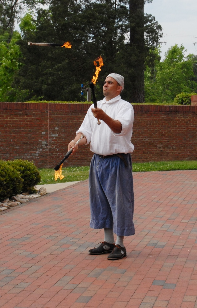 Rafael the Magnificent performs at a former Community Day celebration. (Photo courtesy Jamestown-Yorktown Foundation)