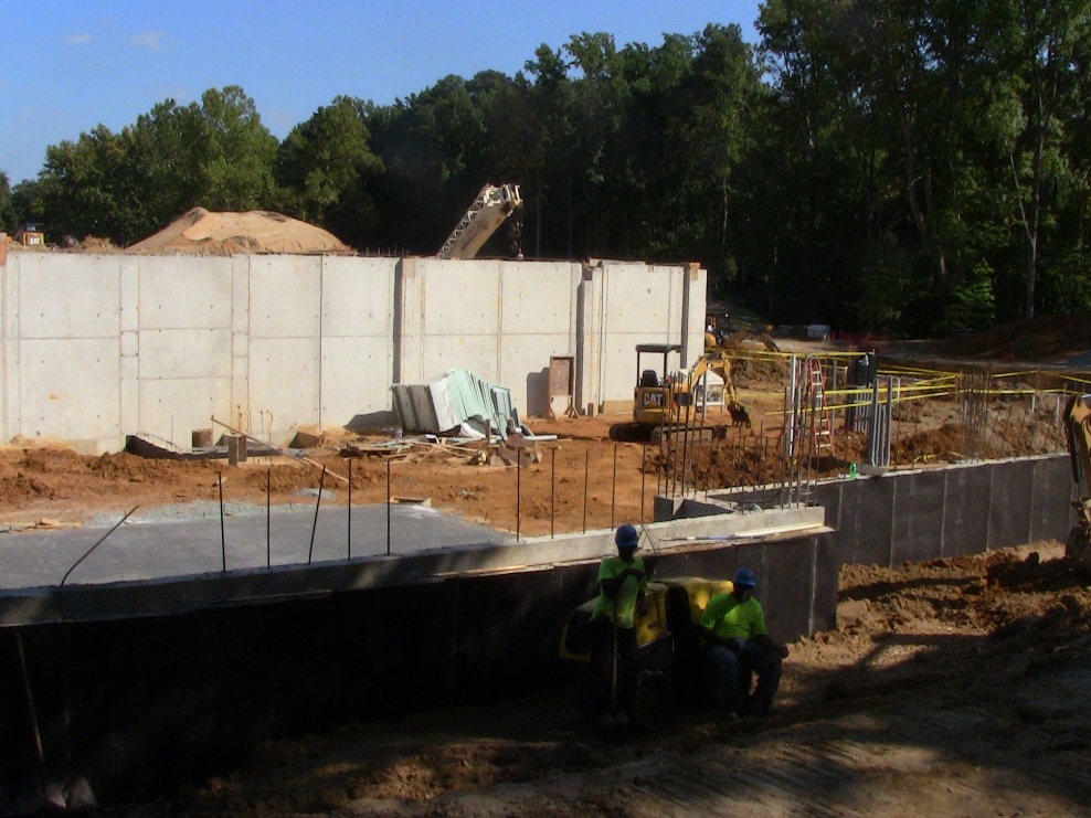 The American Revolution Museum at Yorktown is under construction, and the basement is beginning to take shape. (Photo by Brittany Voll/WYDaily)