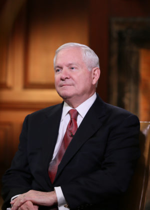 Chancellor Gates on campus in May of 2013. Photo credit: Stephen Salpukas/College of William & Mary.