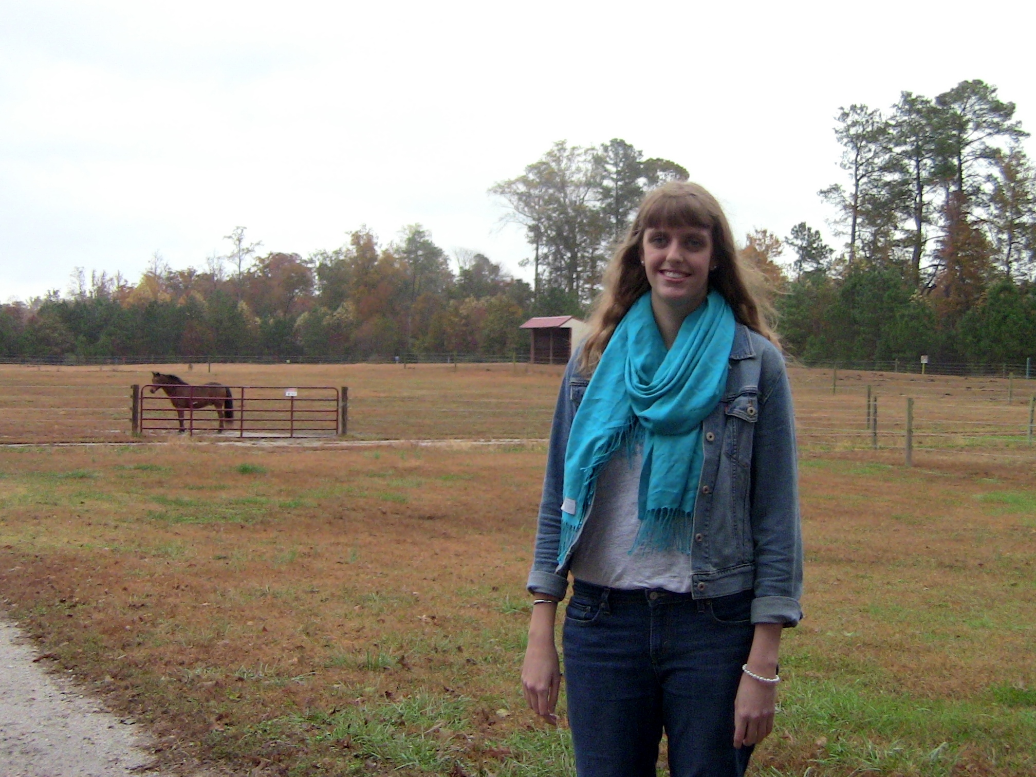 Mollie Trainum at Dream Catchers at the Cori Sikich Therapeutic Riding Center (Hannah Ostroff/WYDaily)