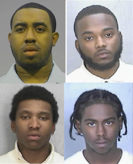 These four men are wanted in connection to several shoplifting incidents at Belk and Polo Ralph Lauren in James City County. They are Kendrick Markiest Alexander (top left), Damon Mario Woodson (top right), Marquan Tavelle Hoskins (bottom left) and Antonio Leon Kelly (bottom right).