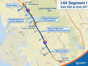The Virginia Department of Transportation is seeking public comment on this proposed widening of Interstate 64.