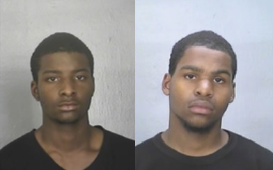 Quashawn Byrd (left) and Nijel Dudley (right) are wanted in connection to several vehicle break-ins around Tabb. (Photos courtesy York-Poquoson Sheriff's Office)