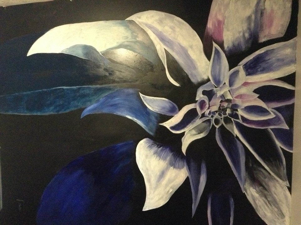 An 8 by 12 foot wall mural by Ellis (Photo courtesy of Haley Ellis)