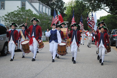 The Fifes and Drums of Yorktown playing near York Hall. (Submitted)