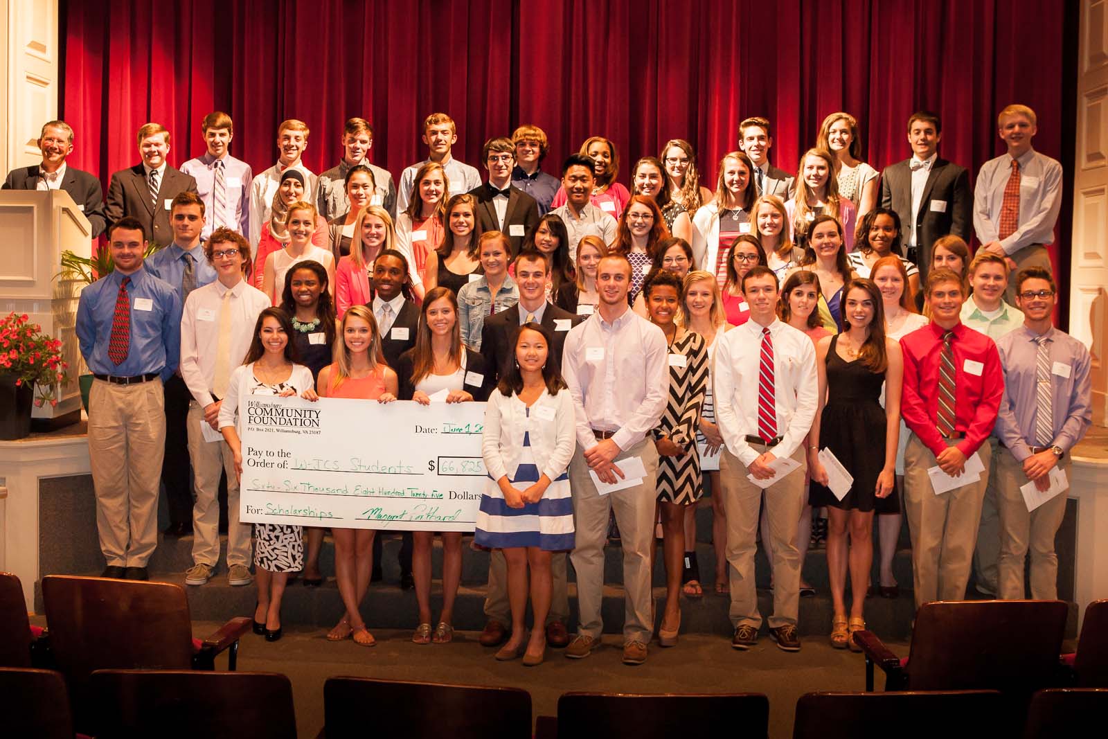 Sixty WJCC students were awarded more than $68,000 in scholarships in a ceremony Sunday at the Bruton Heights Education Center. (Submitted)