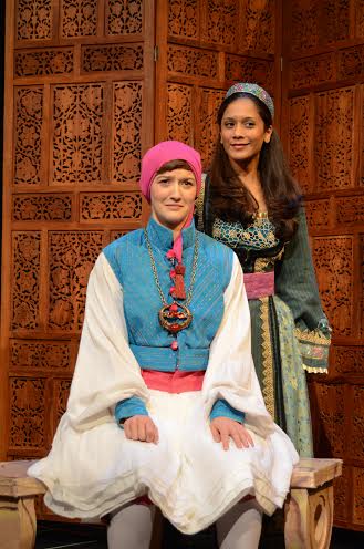 Gillian Wiggin and Lynette Rathnam in "Illyria," a musical version of Shakespeare's "Twelfth Night" returning to the Virginia Shakespeare Festival this year (Photo by Geoff Wade)