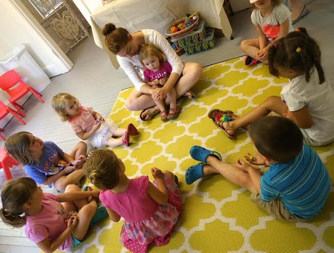 Children participate in a Grow Happy Studio program prior to the start of classes (Photo courtesy of Heather Congrove)