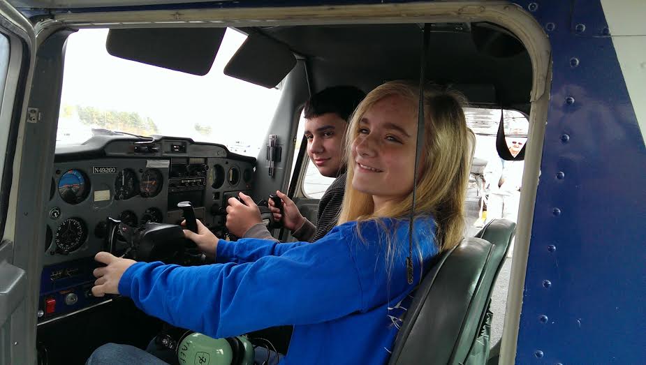 Students learn to pilot airplanes through a program of the Youth Aeronautics Education Foundation (Photo courtesy of Sam Billings)