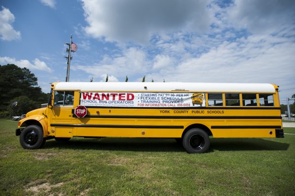 School bus driver shortage, York County School Division