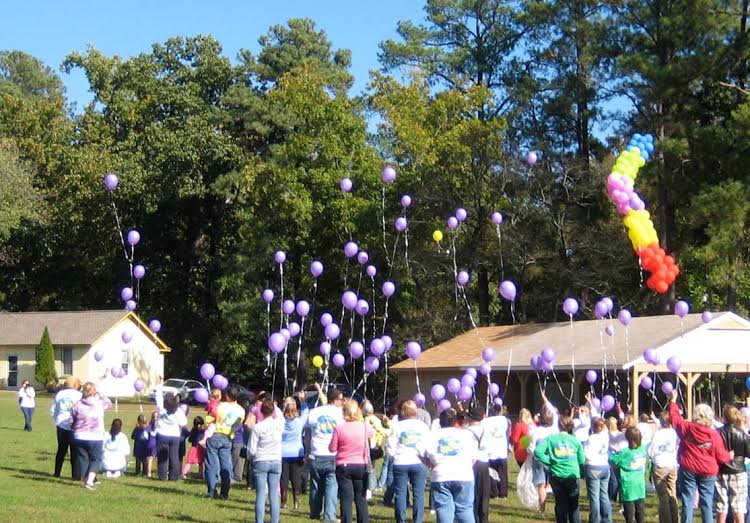 An eco-friendly balloon release is one of the activities at Camp Lighthouse to help children and adults along their grief journey (Submitted)