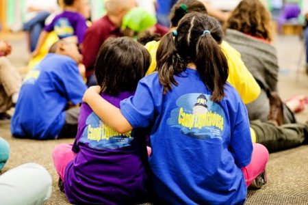 Children support their peers at Camp Lighthouse, a two-day camp for grieving youth and adults. Registration is open for the program Saturday and Sunday at the the Jamestown 4-H Educational Center (Submitted)