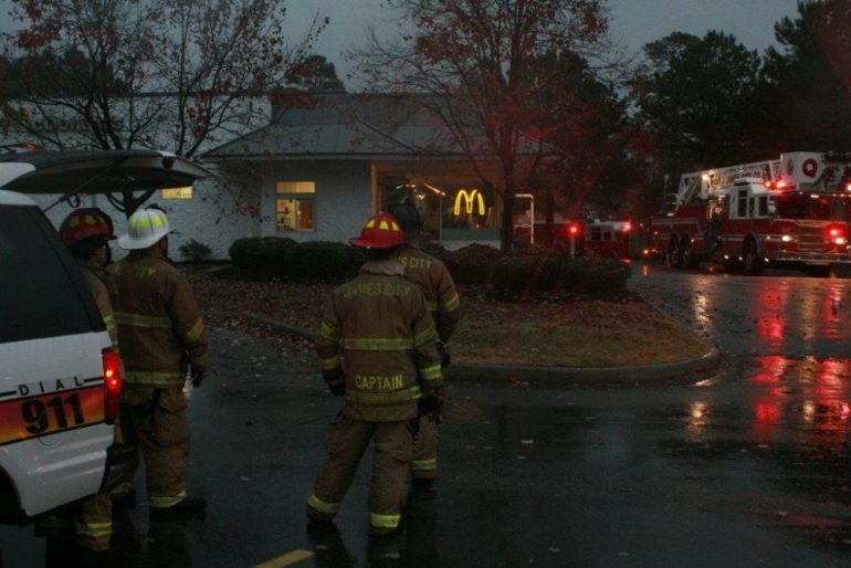 Emergency officials respond to calls of a fire in 2014. (WYDaily/Courtesy James City County)