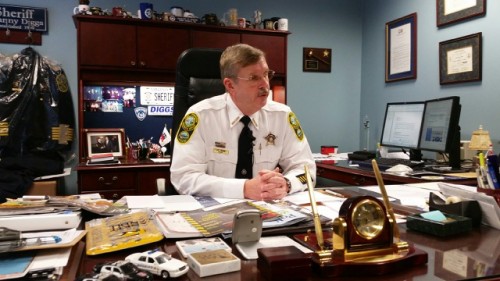 Sheriff J.D. "Danny" Diggs said the 17-year-old suspect fired five shots through the door of Dylan Peters' home. (Marie Albiges/WYDaily)