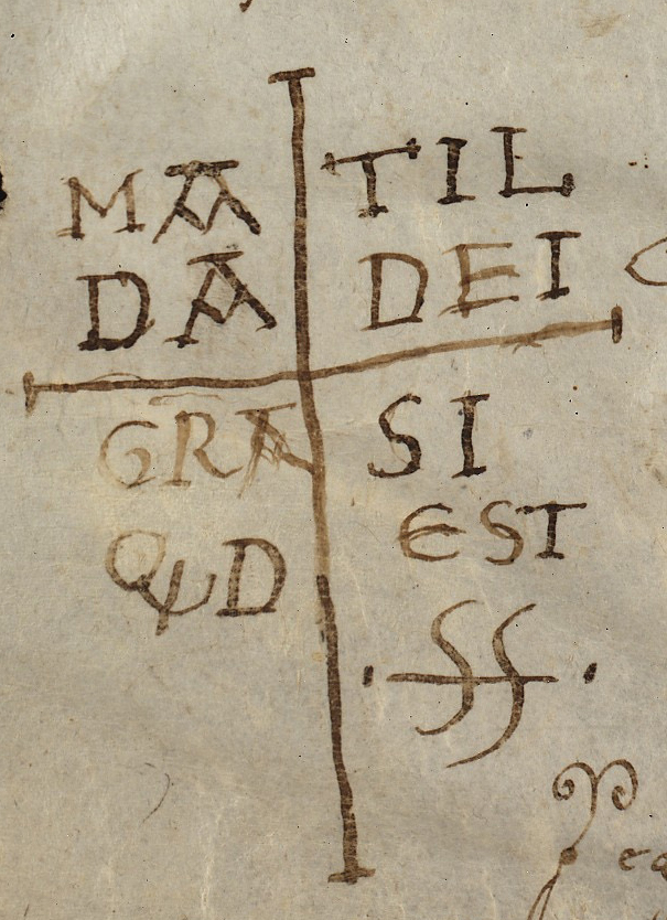 Matilda's signature. (Photo courtesy Muscarelle Museum of Art)