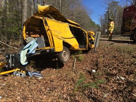 Police say the driver was speeding around a corner when he crashed into trees (Courtesy Steve Rubino)