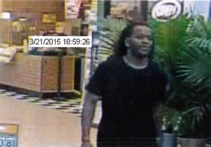 The man pictured is accused of stealing electronics from the Tabb Walmart (Courtesy YPSO)