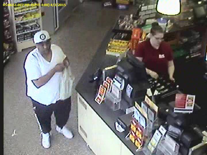 The man pictured is accused of using a stolen credit card number to purchase items at Wawa. (Courtesy YPSO)