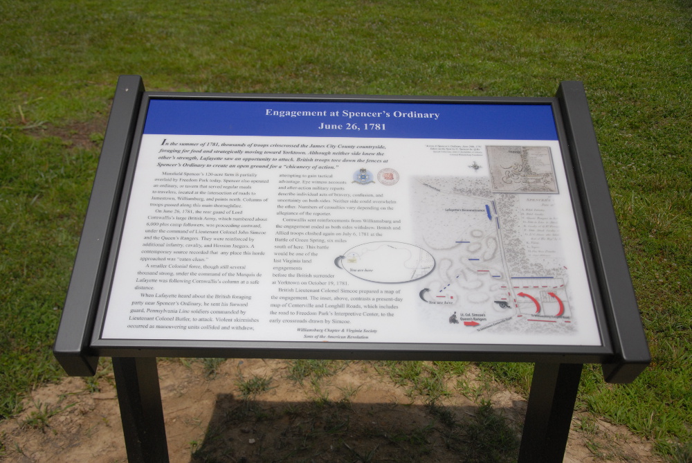 The sign contains information about the battle. (Gregory Connolly/WYDaily)
