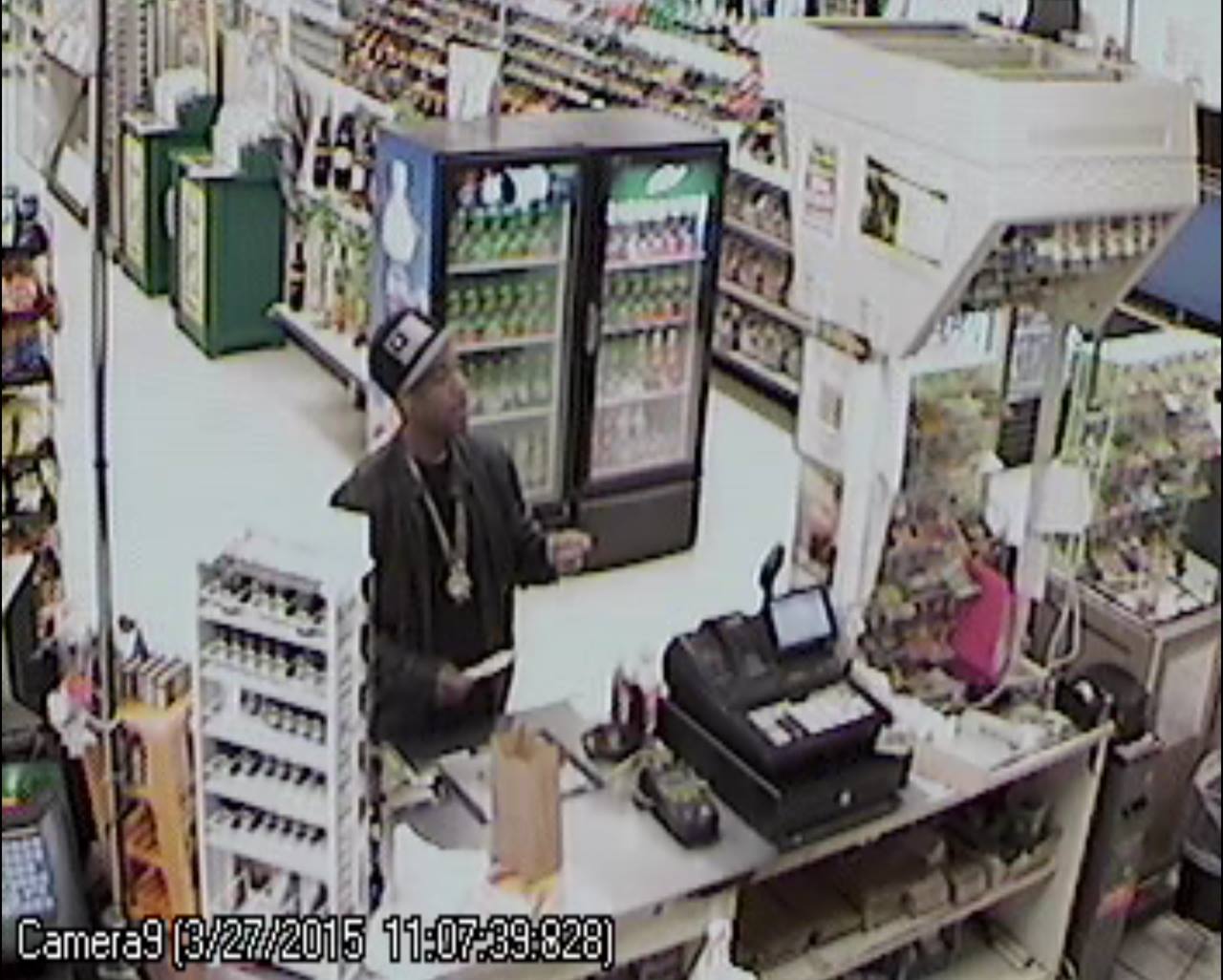 The man pictured is accused of stealing a set of keys from Rips Food Store on Denbigh Boulevard. (Courtesy YPSO)