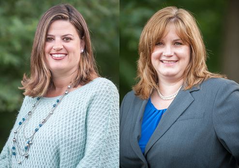 Shannon Butler (left) and Kelly Denny were promoted from assistant principals to principals for the 2015-2016 school year. (Courtesy YCSD)