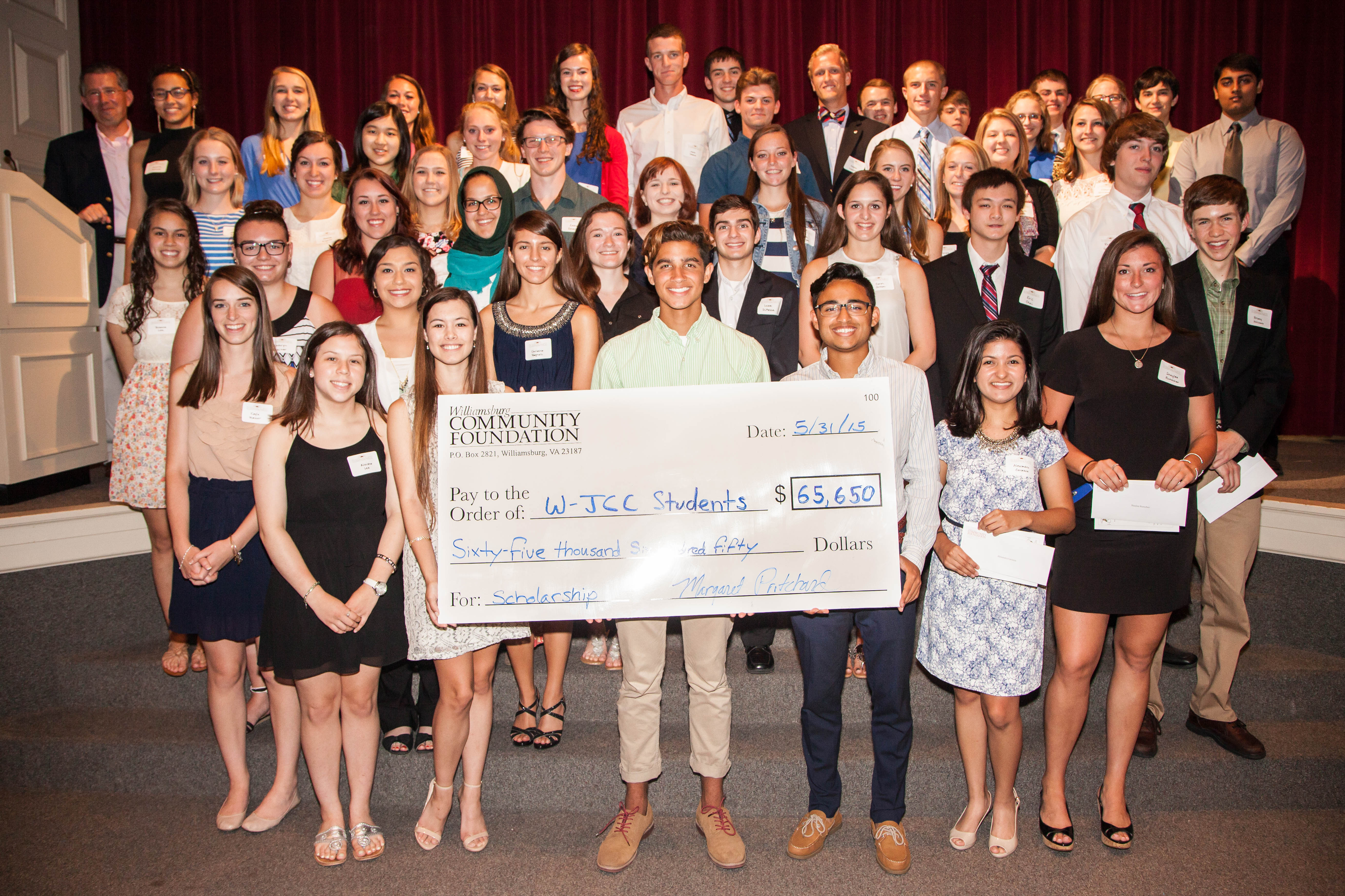 WJCC students were honored in scholarship awards ceremony this past Sunday.