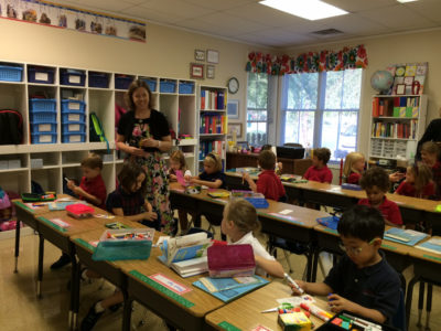 Students returned to class at Providence Classical School Monday. (Courtesy Providence Classical School)