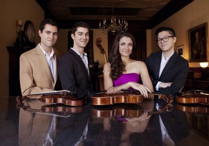 The Dover Quartet will be performing in Williamsburg on Oct. 6. (Photo courtesy of the Dover Quartet)