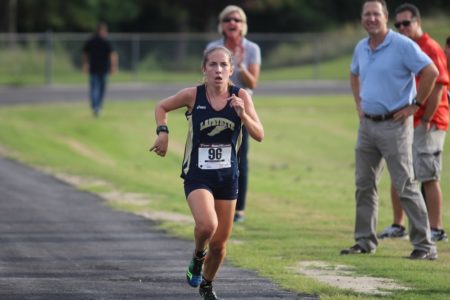 Lafayette's Delaney Savedge took first place in the Group 4A East Regional XC Championship. (file photo)