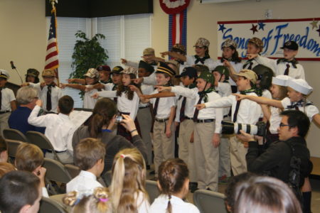 The students of Providence Classical School will present a "Salute to Veterans" on Wednesday. (Courtesy PCS)
