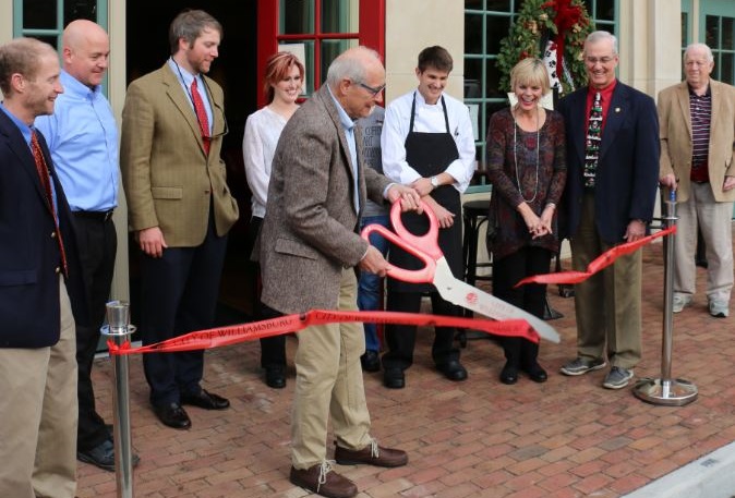 The Hound's Tale celebrated its ribbon cutting Dec. 9, 2015. (Courtesy of the Greater Williamsburg Chamber & Tourism Alliance)