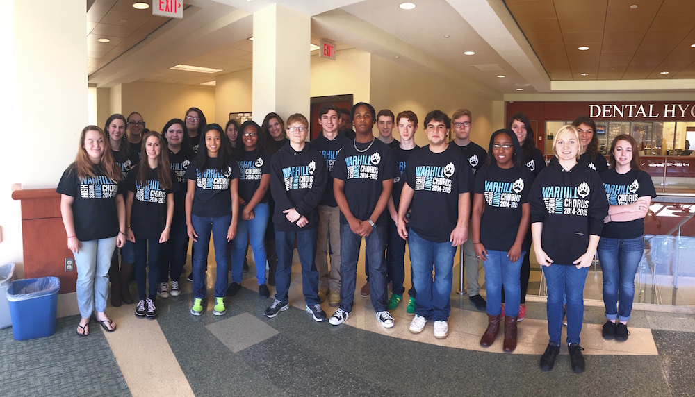 The Warhill Honors Choir will perform at a Virginia Choral Society concert on Tuesday. (Courtesy Warhill High School)