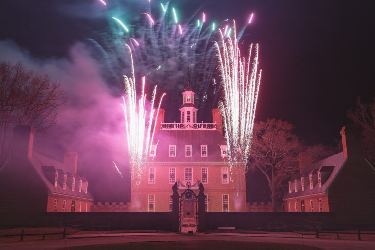 The skies above Colonial Williamsburg will light up for the annual Grand Illumination. (WYDaily/ Courtesy Colonial Williamsburg)