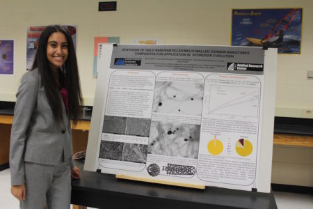 Noora Abdul-Fattah was inspired by her A.P. Chemistry and Environmental Science classes to come up with a project that combined the two disciplines. (Elizabeth Hornsby/WYDaily)