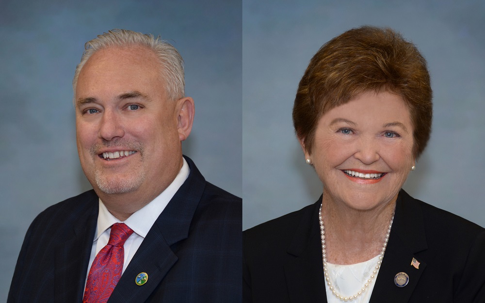 Supervisors Jeff Wassmer (District 4) and Sheila Noll (District 2) will serve as chairman and vice chairwoman of the York County Board of Supervisors in 2016. (Courtesy of York County)