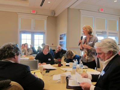 Elizabeth S. Kostelny, CEO of Preservation Virginia, speaks during the consulting parties meeting Feb. 2, 2016. (Kirsten Petersen/ WYDaily)