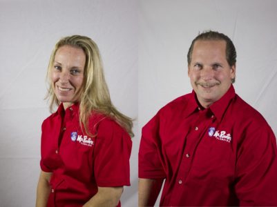Stacy Franken (left) and Howard Franken (right) are the new owners of Mr. Rooter Plumbing in Williamsburg. (Submitted)