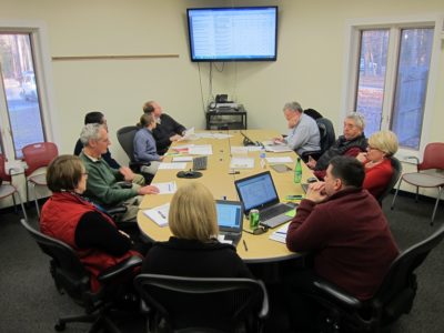 Members of the JCC Planning Commission's Policy Committee review proposals for the FY 2017-2021 Capital Improvement Plan Feb. 11, 2016. (Kirsten Petersen/ WYDaily)