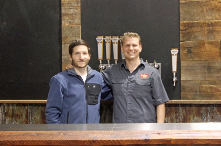 Chris Smith (left) and Robby Willey decided to open a brewery in Williamsburg in 2012. Virginia Beer Co. will open to the public later this spring. (Nicole Trifone/WYDaily)