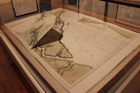 A rare map of Yorktown and Gloucester Point complete with an overlay that depicts troop positions at both the beginning and end of the Battle of Yorktown. (Elizabeth Hornsby/WYDaily)