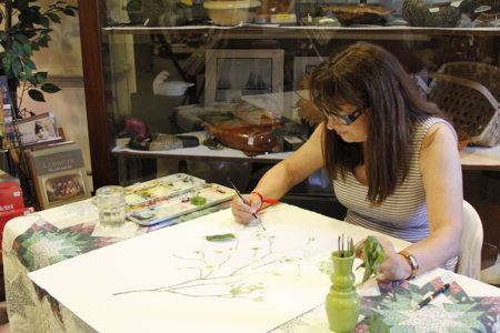 Contemporary botanical artist Linda Miller from Williamsburg will have featured art on display in the Gallery at York Hall this season, which starts Monday. (Image courtesy of York County)