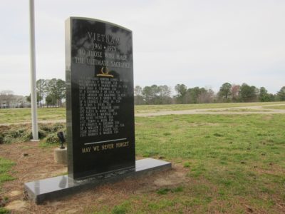 Mid County Park recognizes servicemen with a Vietnam Veteran Memorial statue, which was donated by resident David Hooker in 1993. (Kirsten Petersen/ WYDaily)
