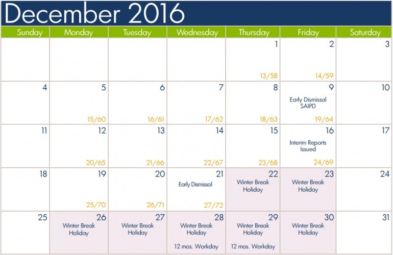 York County School Division students will have an eight-day winter break next year.