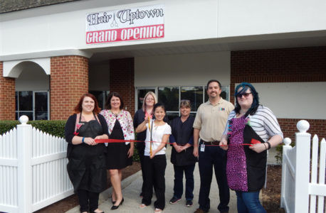 Nails Uptown recently expanded services, celebrating with a grand opening and ribbon cutting of Hair Uptown, located adjacent to Nails Uptown in the Williamsburg Crossing Shopping Center. (Image courtesy of James City County)