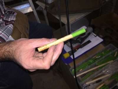 Scientists used cores drawn from beams of the two-story house (shown above) to determine the age of the house. (Photo courtesy of James Monroe's Highland)