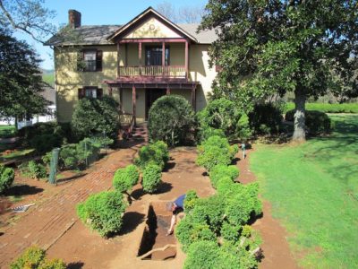 An archaeological excavation shows evidence of burning in front of the Massey house. (Photo coutresy of James Monroe's Highland)