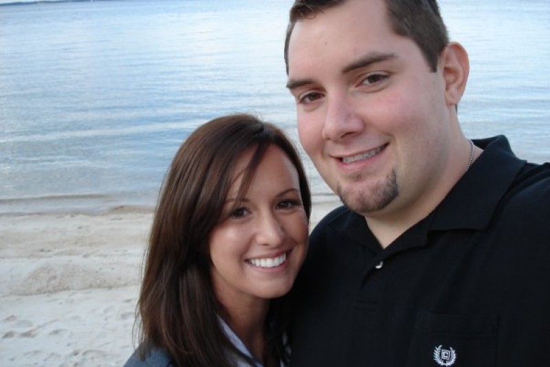 Gabriel "Gabe" Ryan Maness (left) with his wife Kristy Maness (Photo courtesy of Rick Maness)