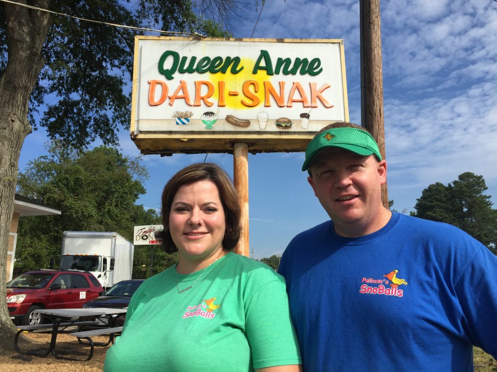 Sarah and Skip Harrison are opening a Pelican's SnoBalls in the old Queen Anne Dari-Snak building. (Adrienne Mayfield)