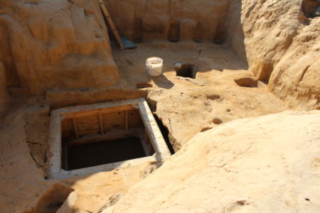 The water in the well has seeped in from the ground surrounding it. The water table was between two and three feet lower 400 years ago than it is today, as the result of rising sea levels. (Andrew Harris/WYDaily.)
