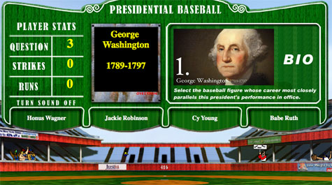 Manna and Goldman compared George Washington to either Honus Wagner, Jackie Robinson, Cy Young, or Babe Ruth. (Photo Courtesy of Paul Manna and Jerry Goldman)